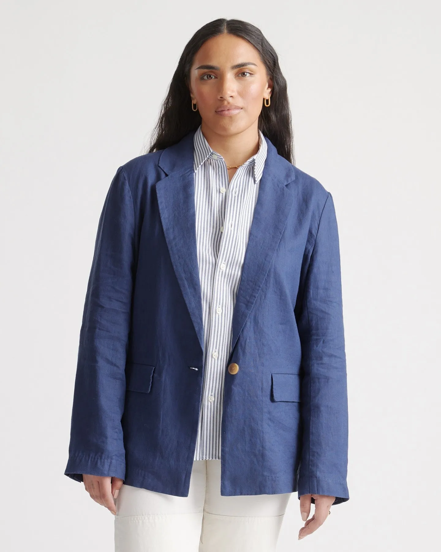 100% European Linen Blazer