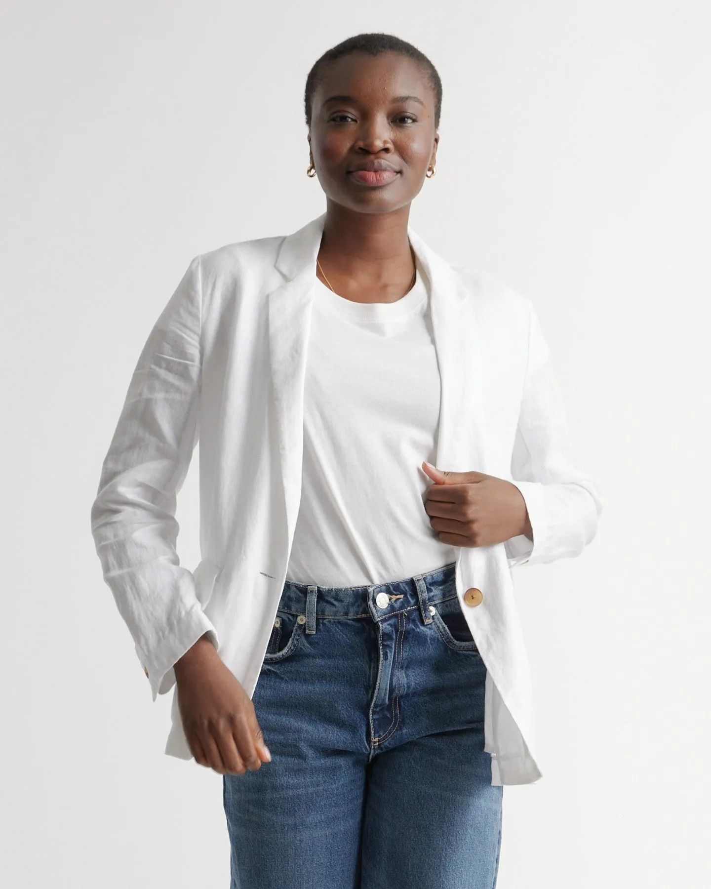 100% European Linen Blazer