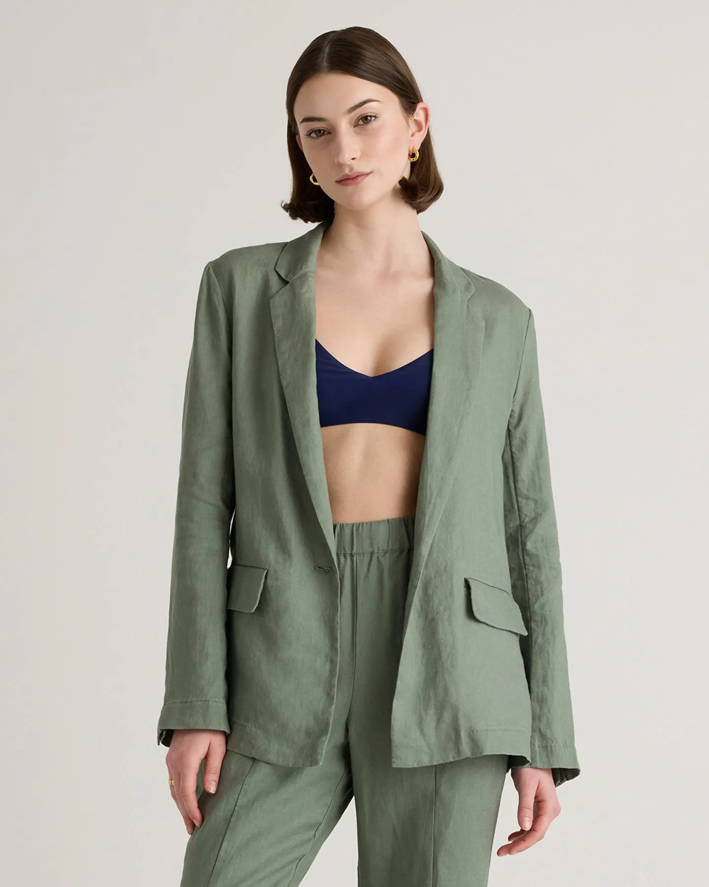 100% European Linen Blazer