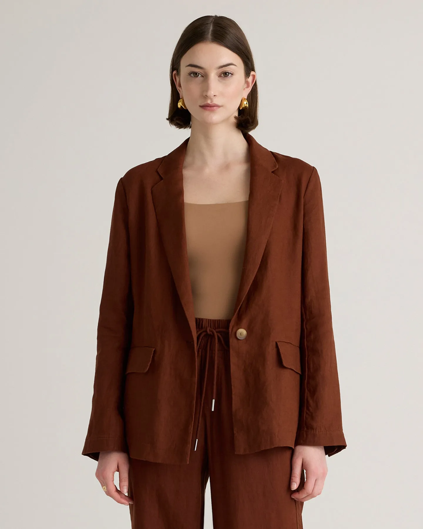 100% European Linen Blazer