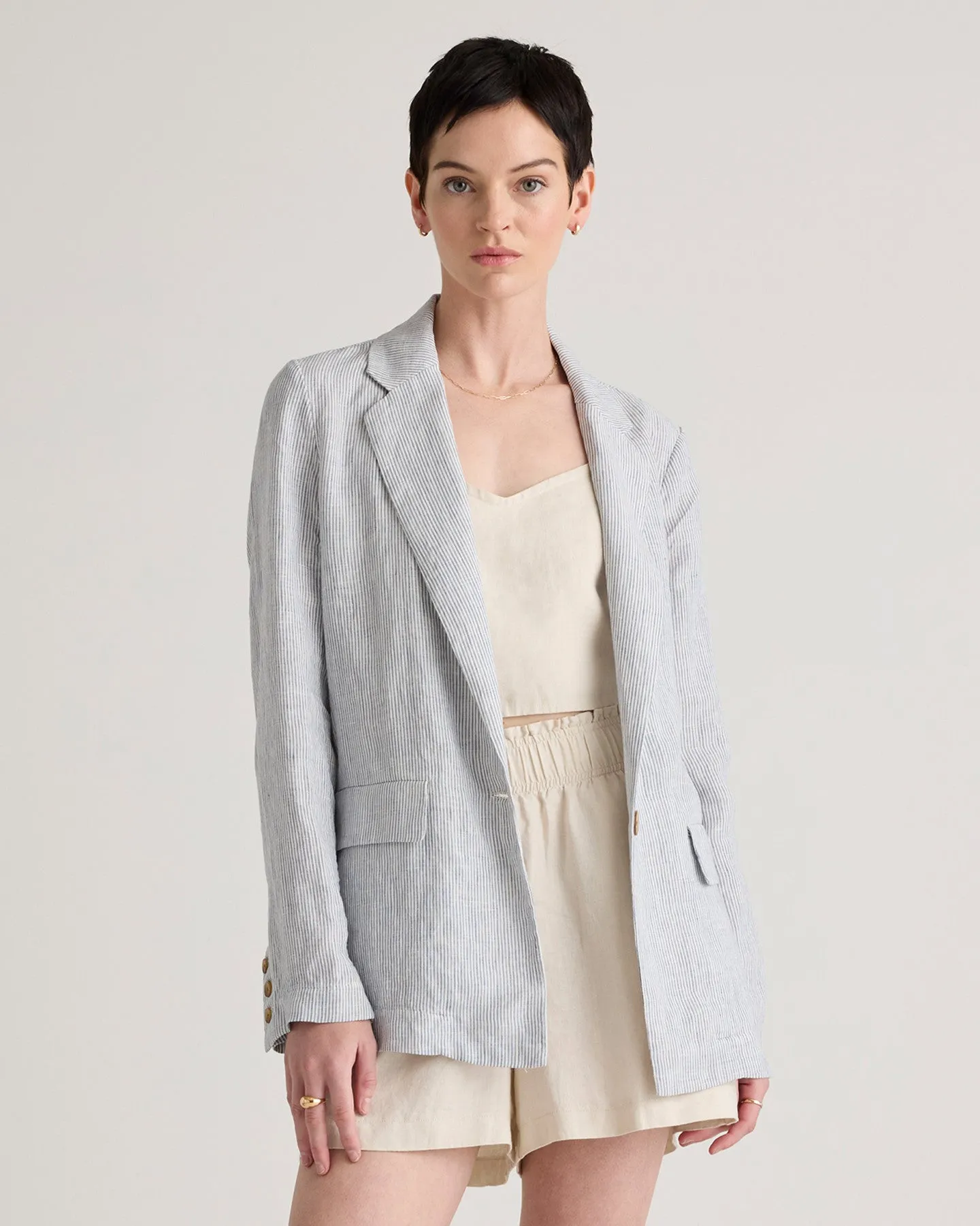 100% European Linen Blazer