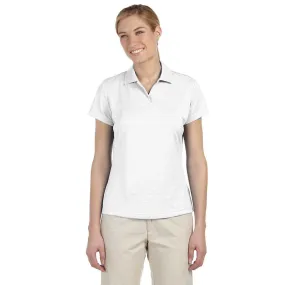 adidas Golf Women's ClimaLite White S/S Textured Polo