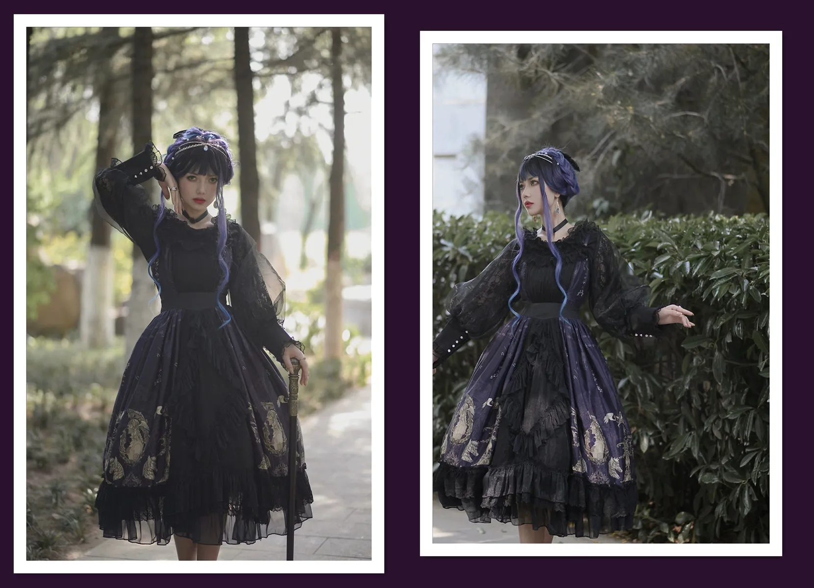 Airfreeing~Messiah~Elegant Lolita Shirt Double-layered Mutton Sleeve Blouse