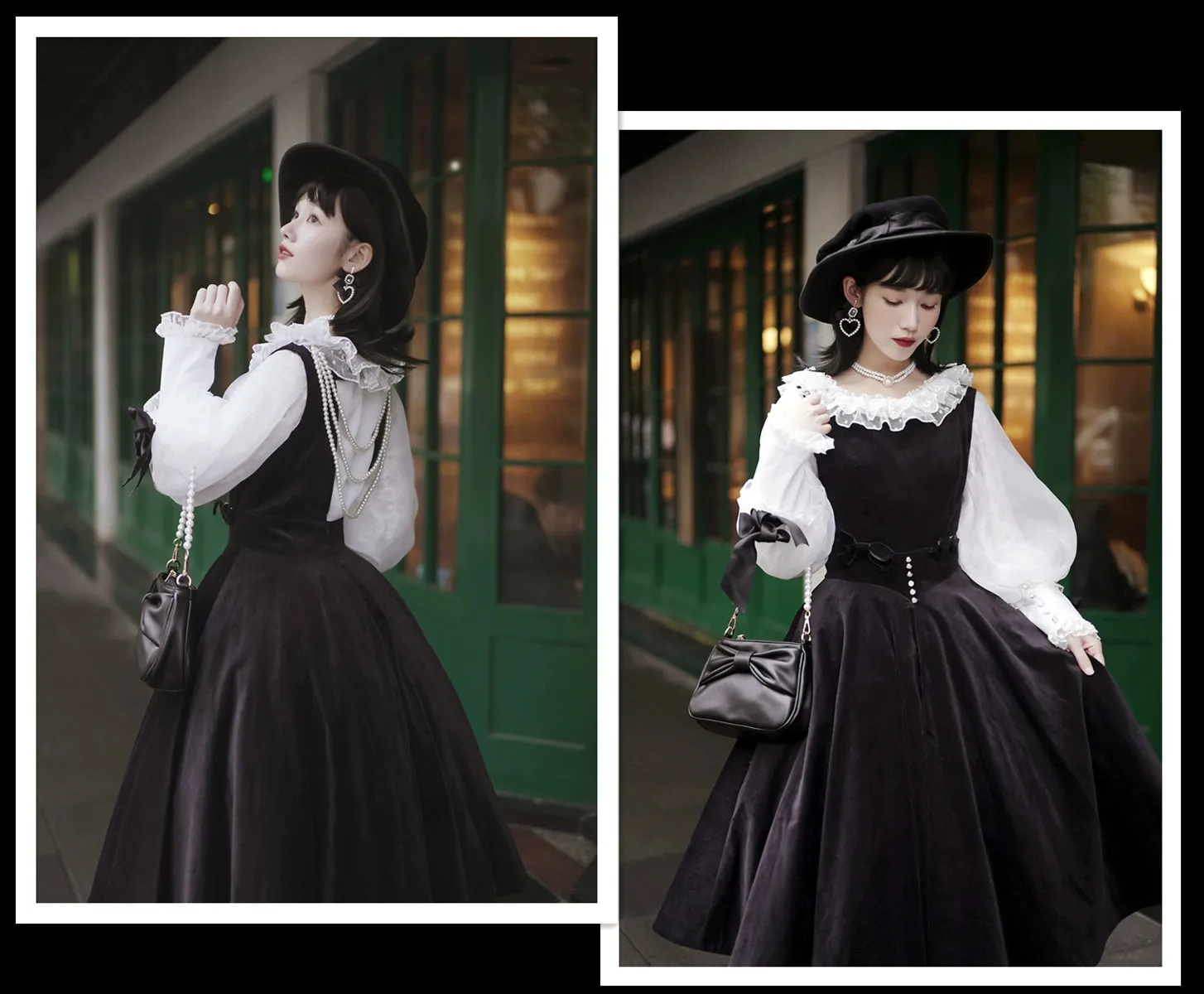 Airfreeing~Messiah~Elegant Lolita Shirt Double-layered Mutton Sleeve Blouse