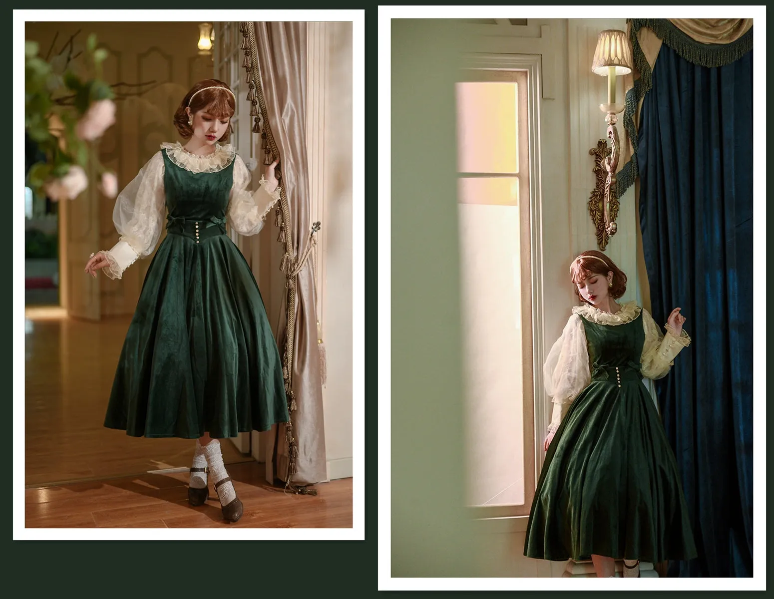 Airfreeing~Messiah~Elegant Lolita Shirt Double-layered Mutton Sleeve Blouse