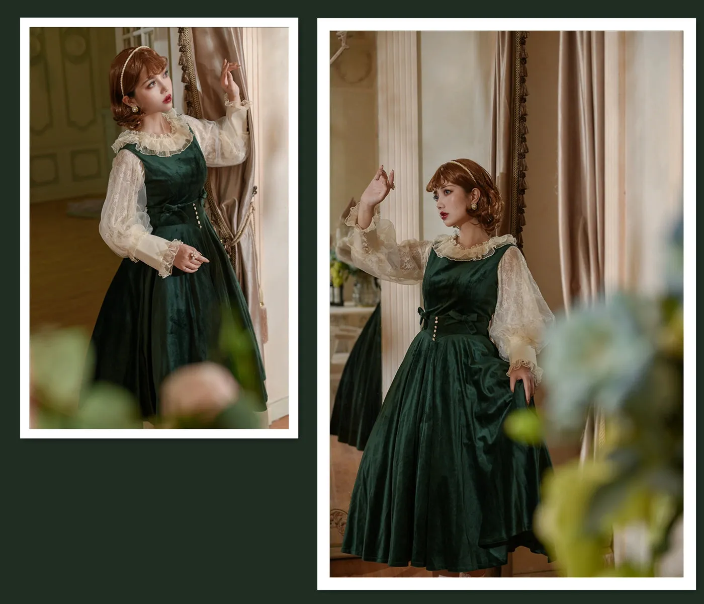 Airfreeing~Messiah~Elegant Lolita Shirt Double-layered Mutton Sleeve Blouse