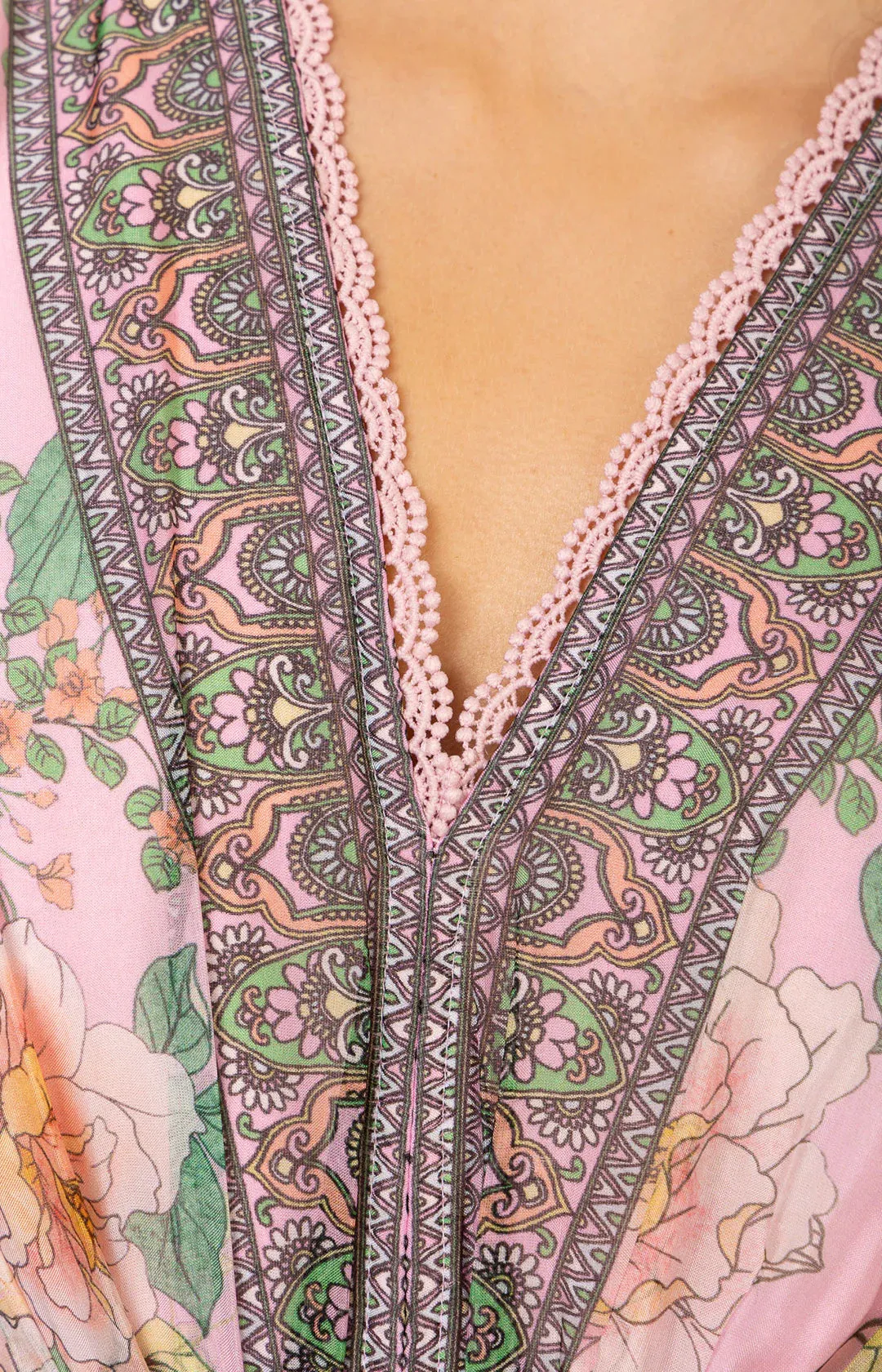 Alanna Long Dress - Pink