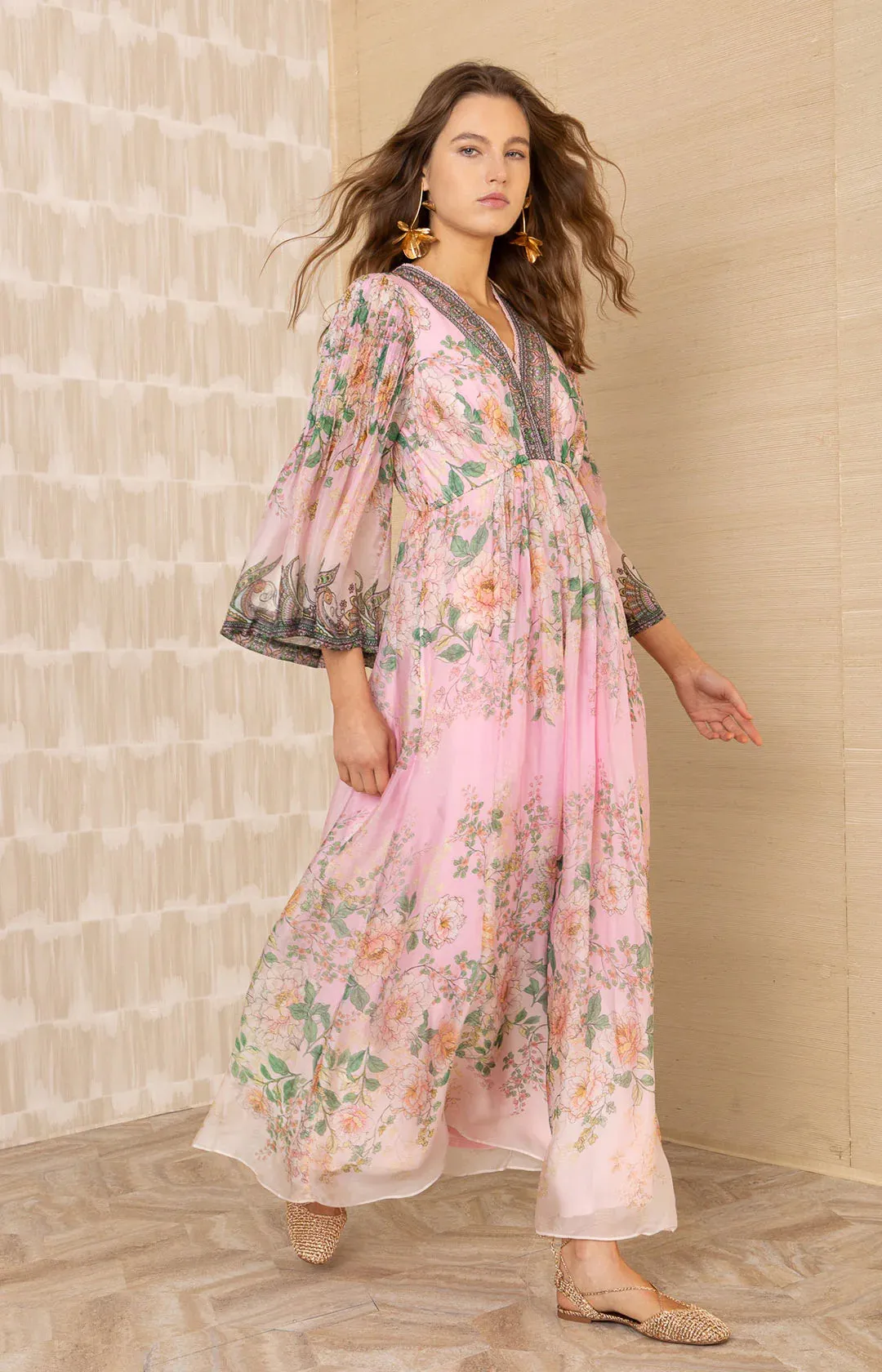 Alanna Long Dress - Pink