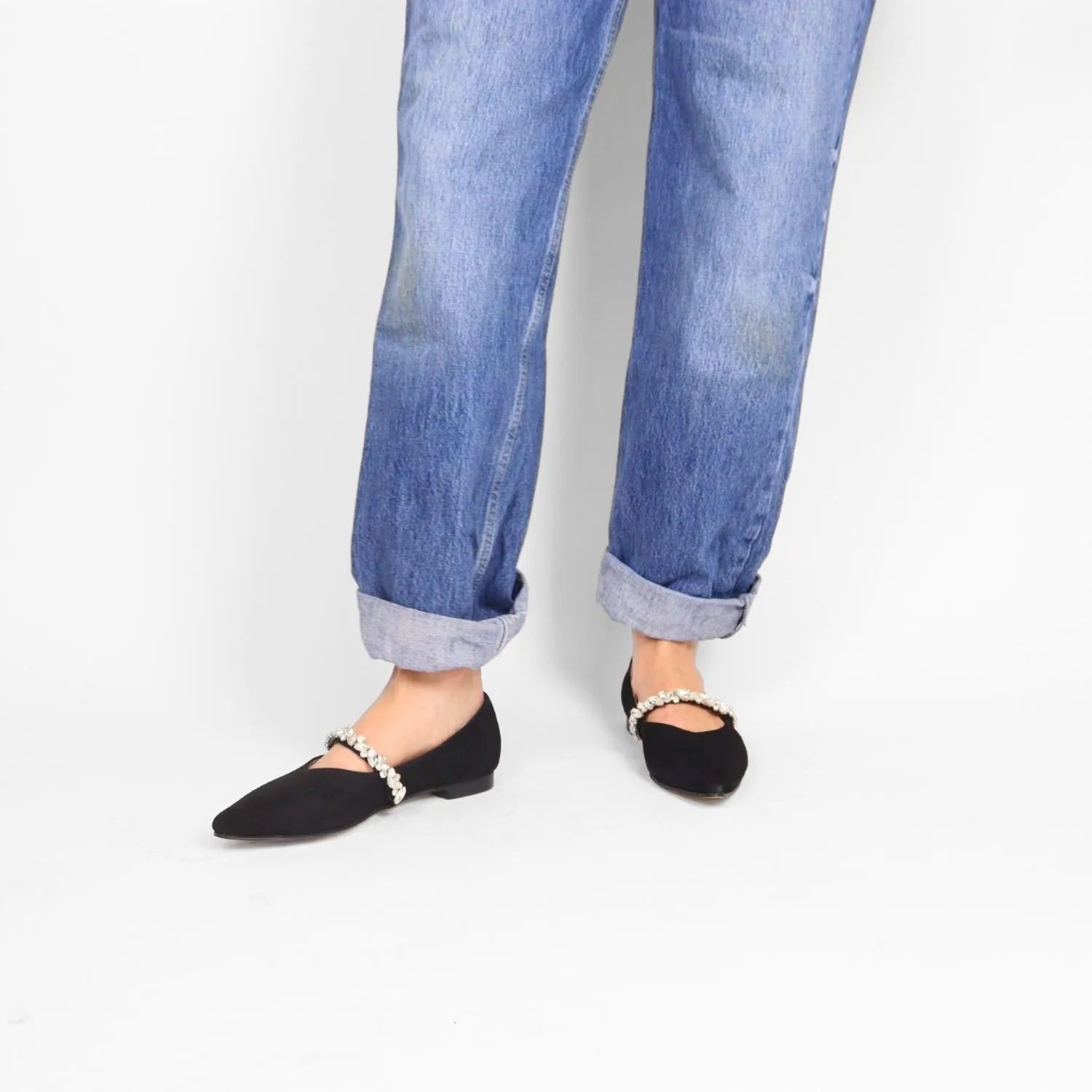 All Black - Women's Royal flats