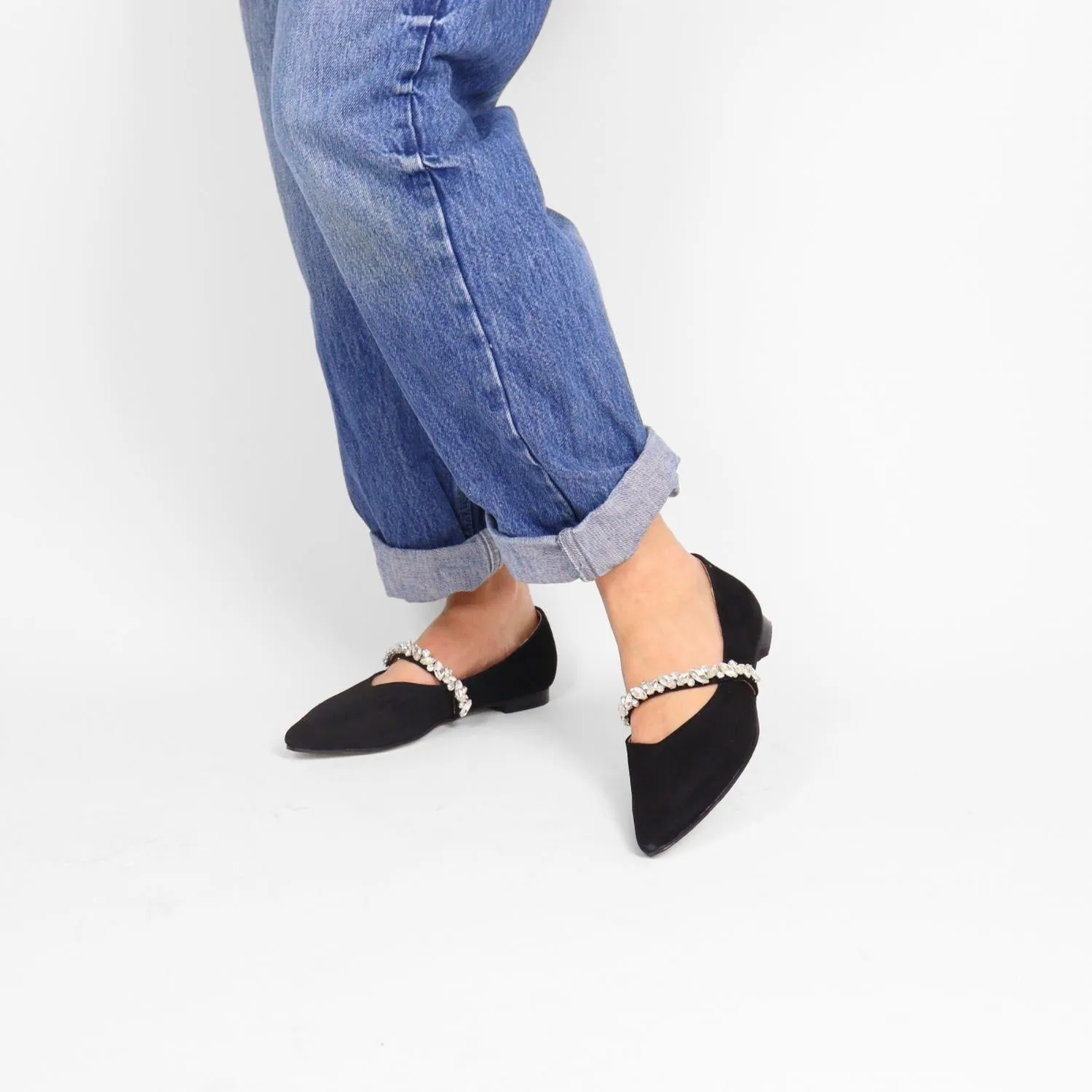 All Black - Women's Royal flats