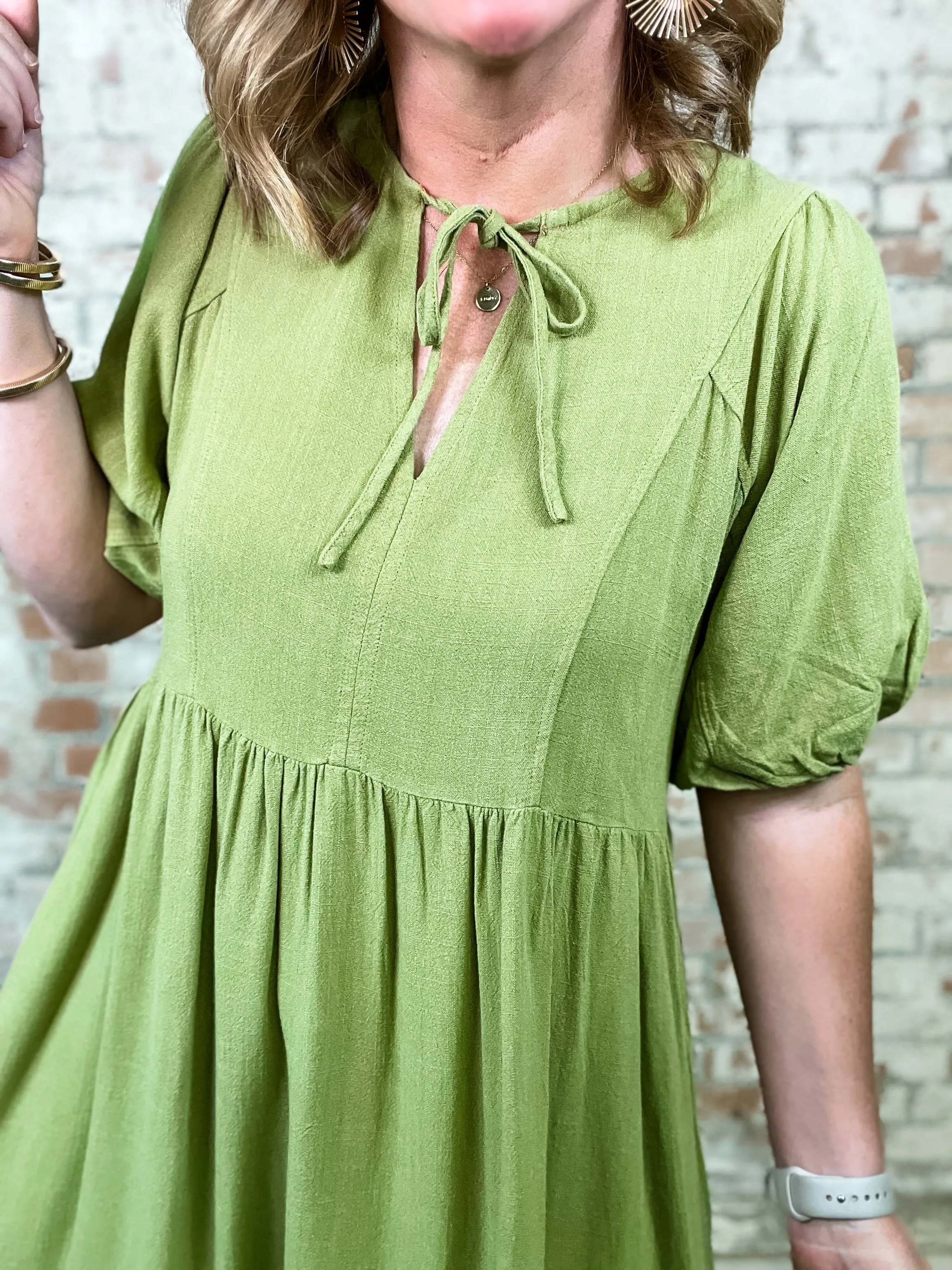 Anson Front Tie Dress - FINAL SALE