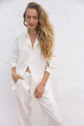 BELGIUM Boyfriendshirt oyster
