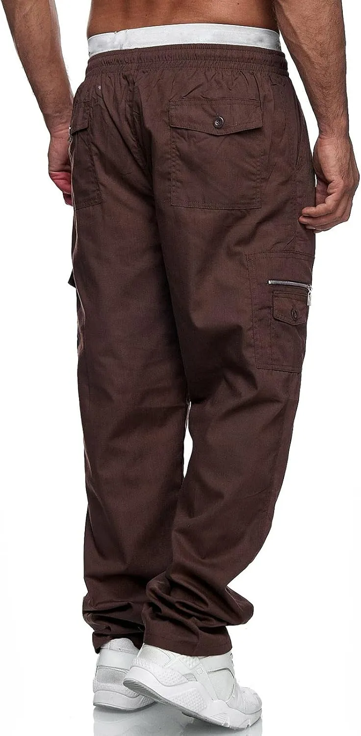 Big and Tall Sweatpants for Men Elastic Waist Color Block Pants Jogger Drawstring Trousers Pockets Sweatpants Workout