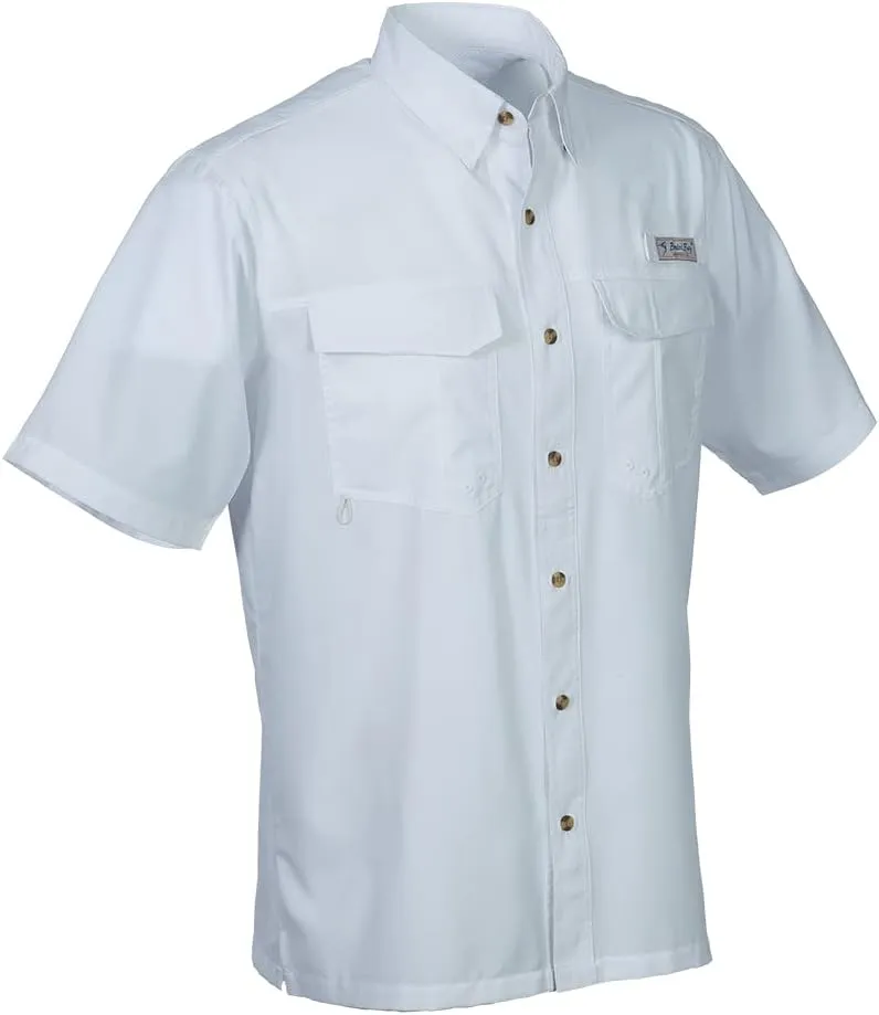 Bimini Bay Outfitters LTD Bimini Flats V Men's Short Sleeve Fishing Shirt Featuring BloodGuard Plus