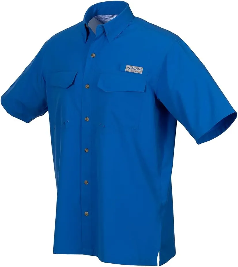 Bimini Bay Outfitters LTD Bimini Flats V Men's Short Sleeve Fishing Shirt Featuring BloodGuard Plus