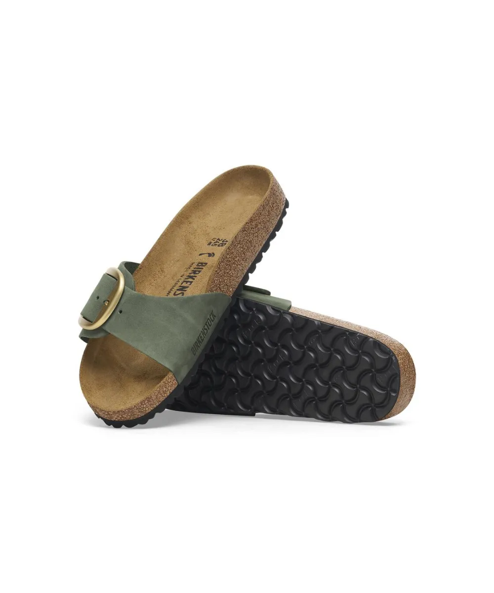 BIRKENSTOCK MADRID BIG BUCKLE NUBUCK LEATHER IN THYME