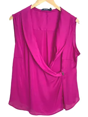 Bright Winter Silky Fuchsia Blouse