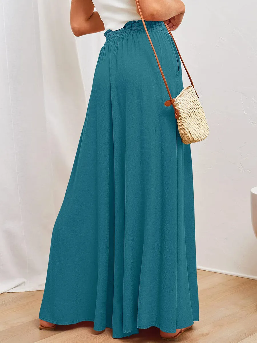 Casual wide leg trousers