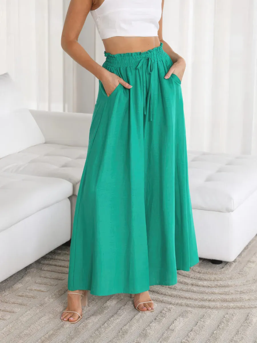 Casual wide leg trousers