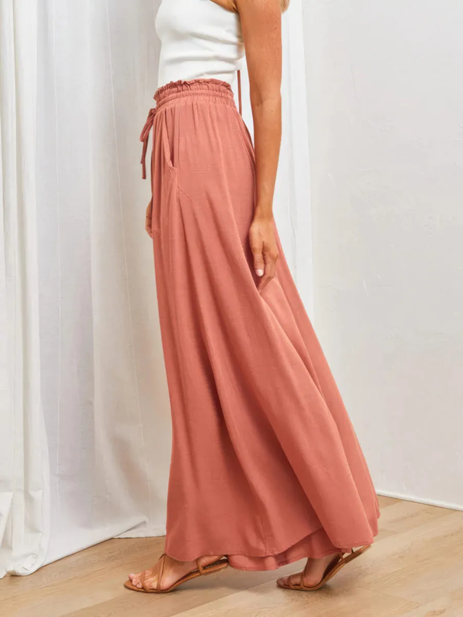 Casual wide leg trousers