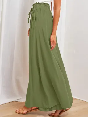 Casual wide leg trousers