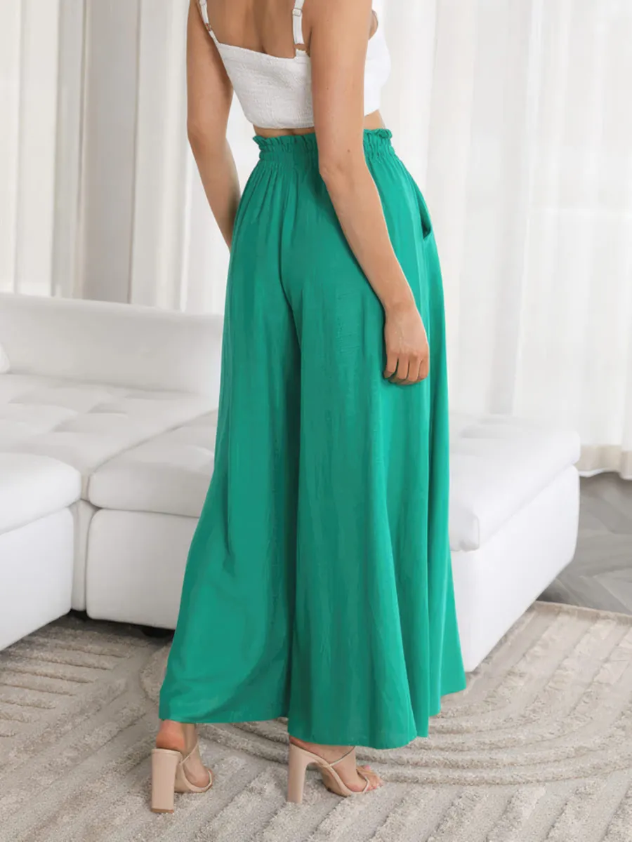 Casual wide leg trousers