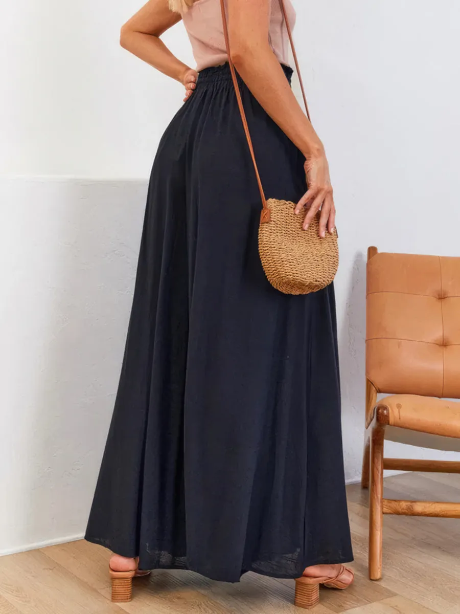 Casual wide leg trousers