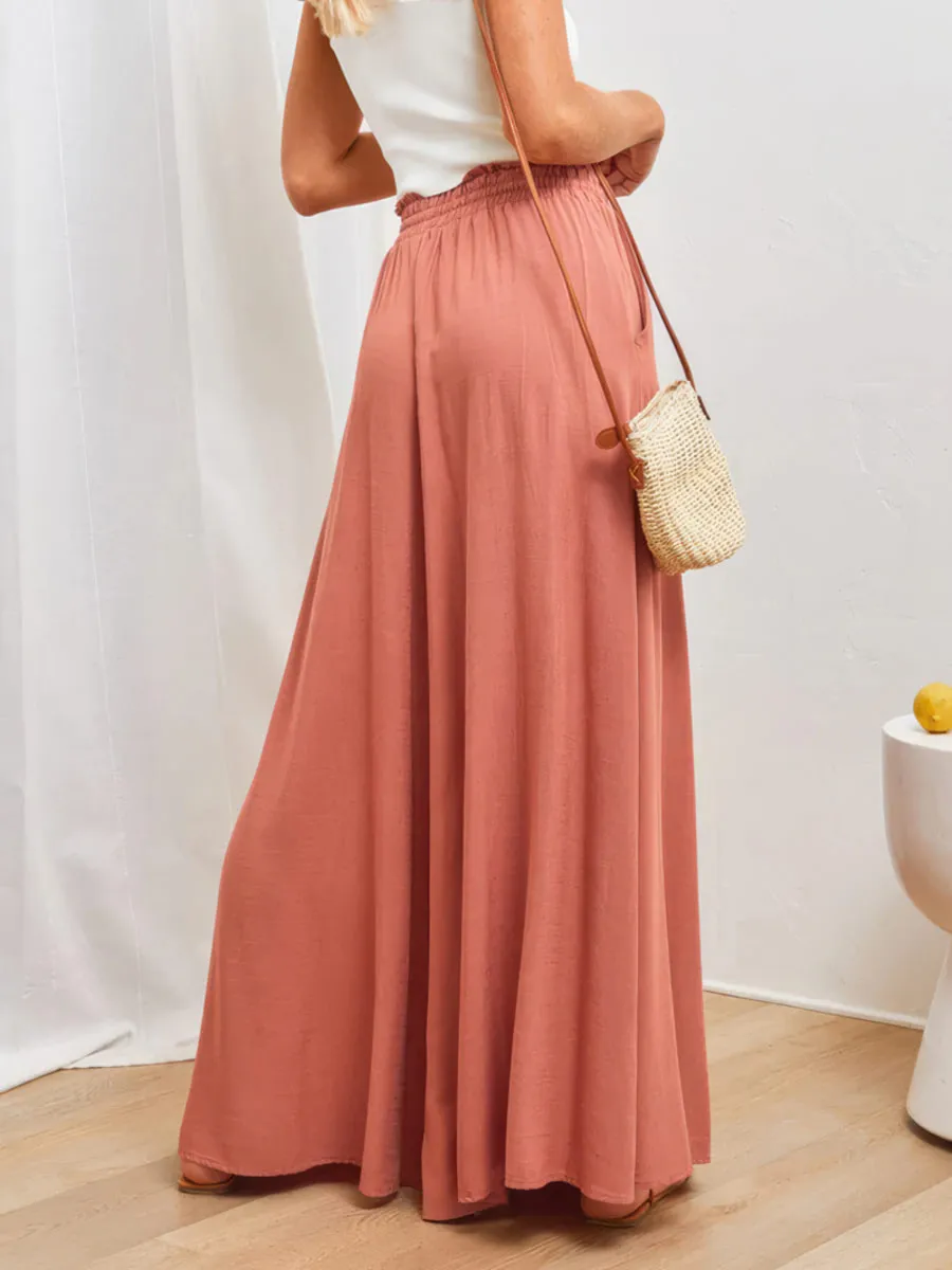 Casual wide leg trousers