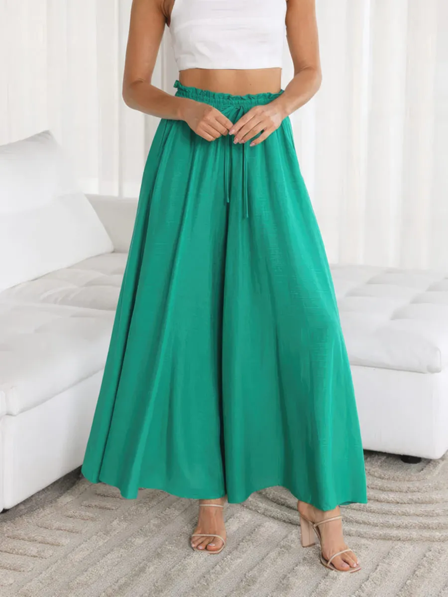 Casual wide leg trousers