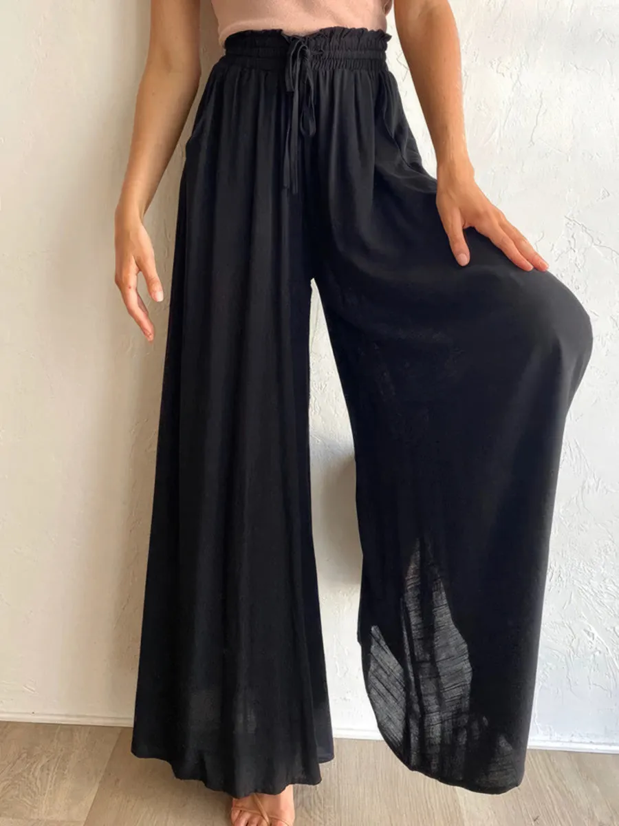 Casual wide leg trousers