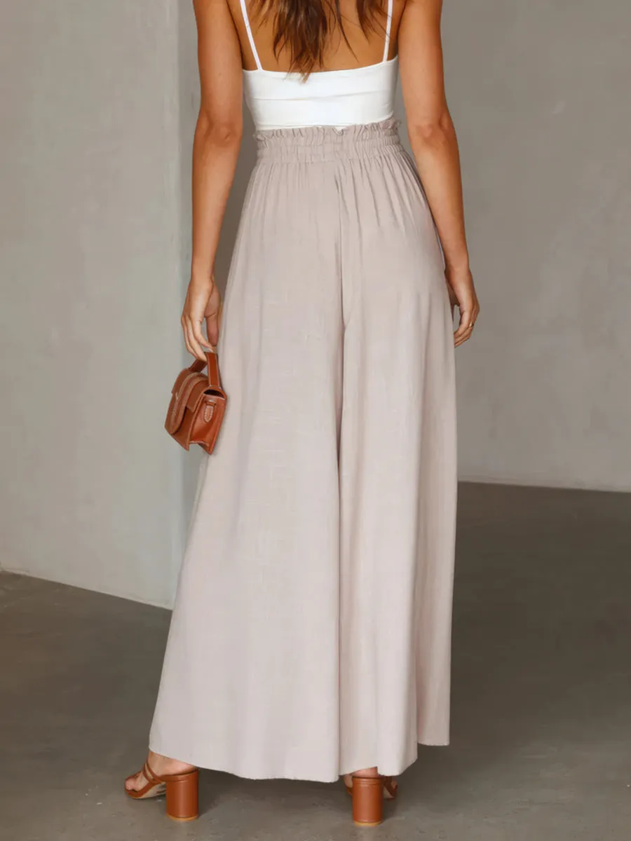Casual wide leg trousers