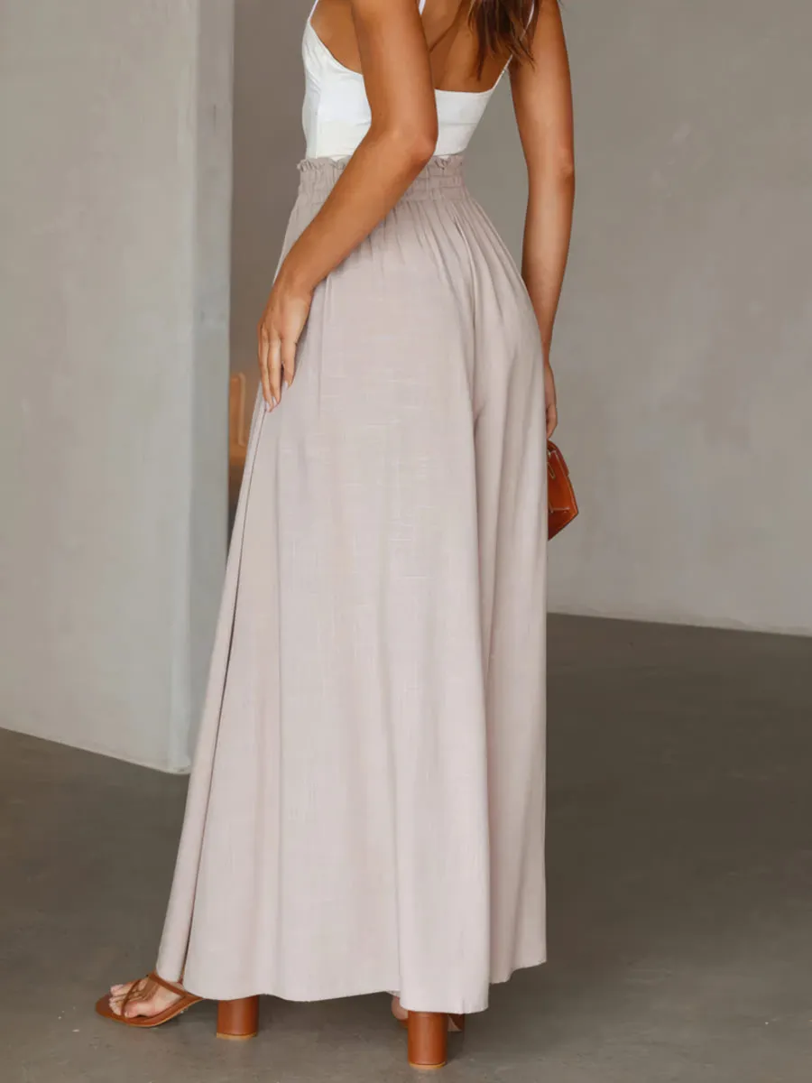 Casual wide leg trousers