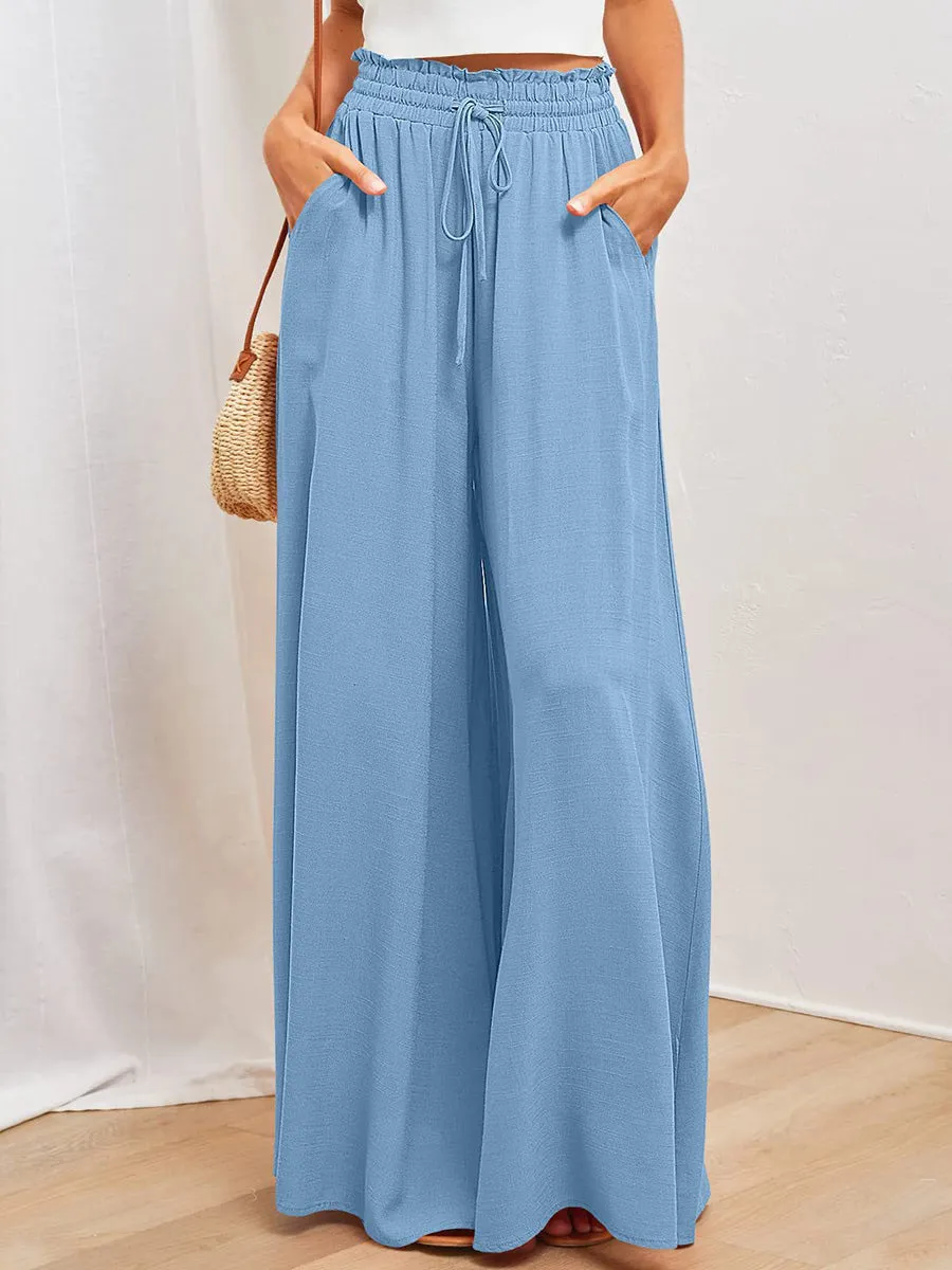 Casual wide leg trousers