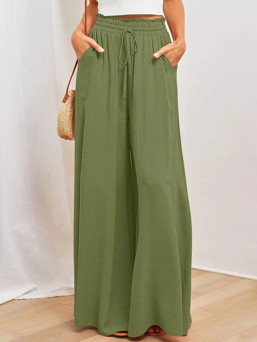Casual wide leg trousers