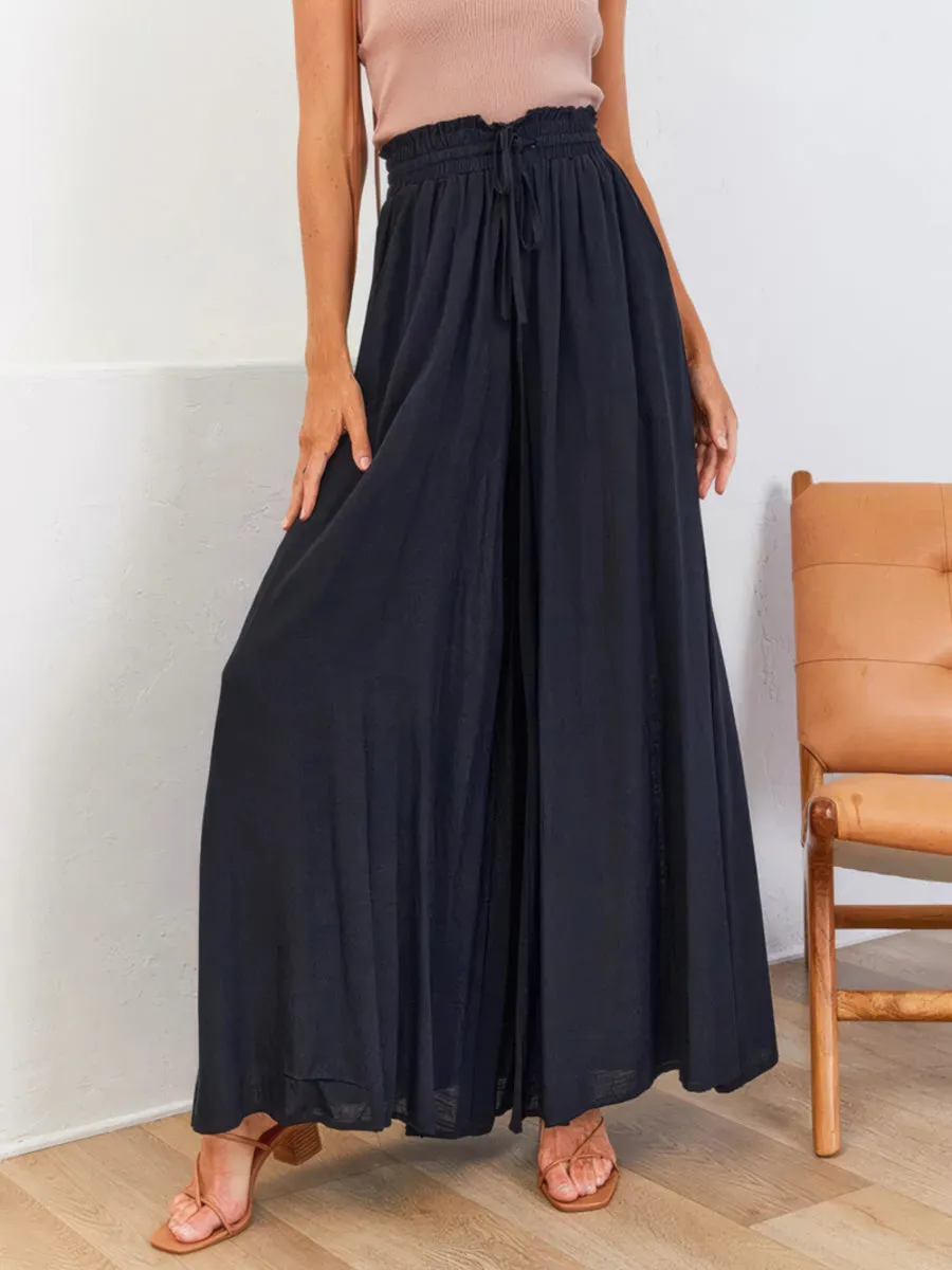 Casual wide leg trousers