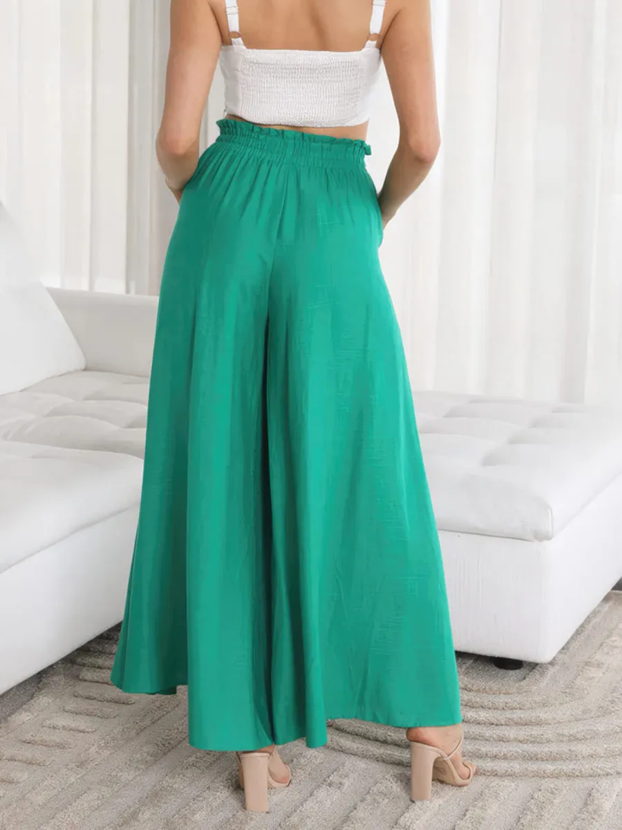 Casual wide leg trousers