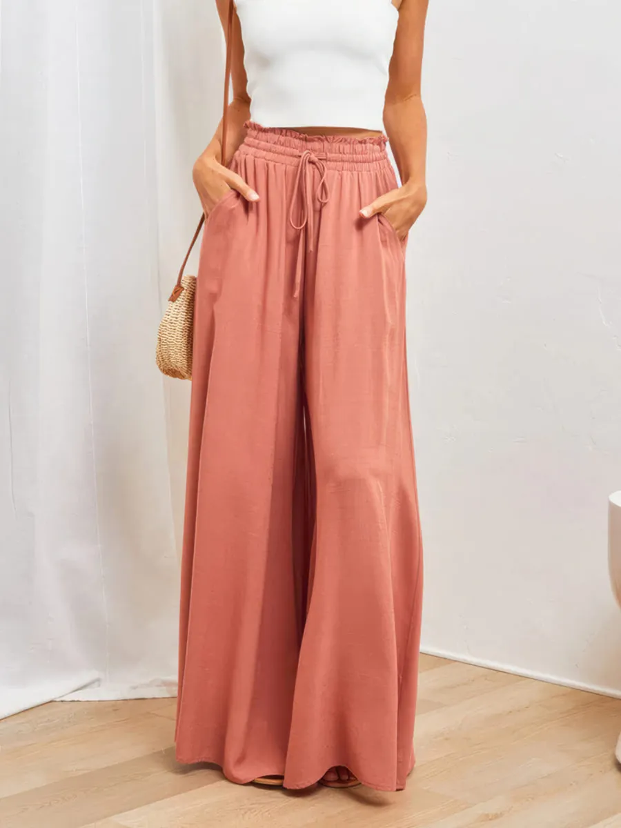 Casual wide leg trousers
