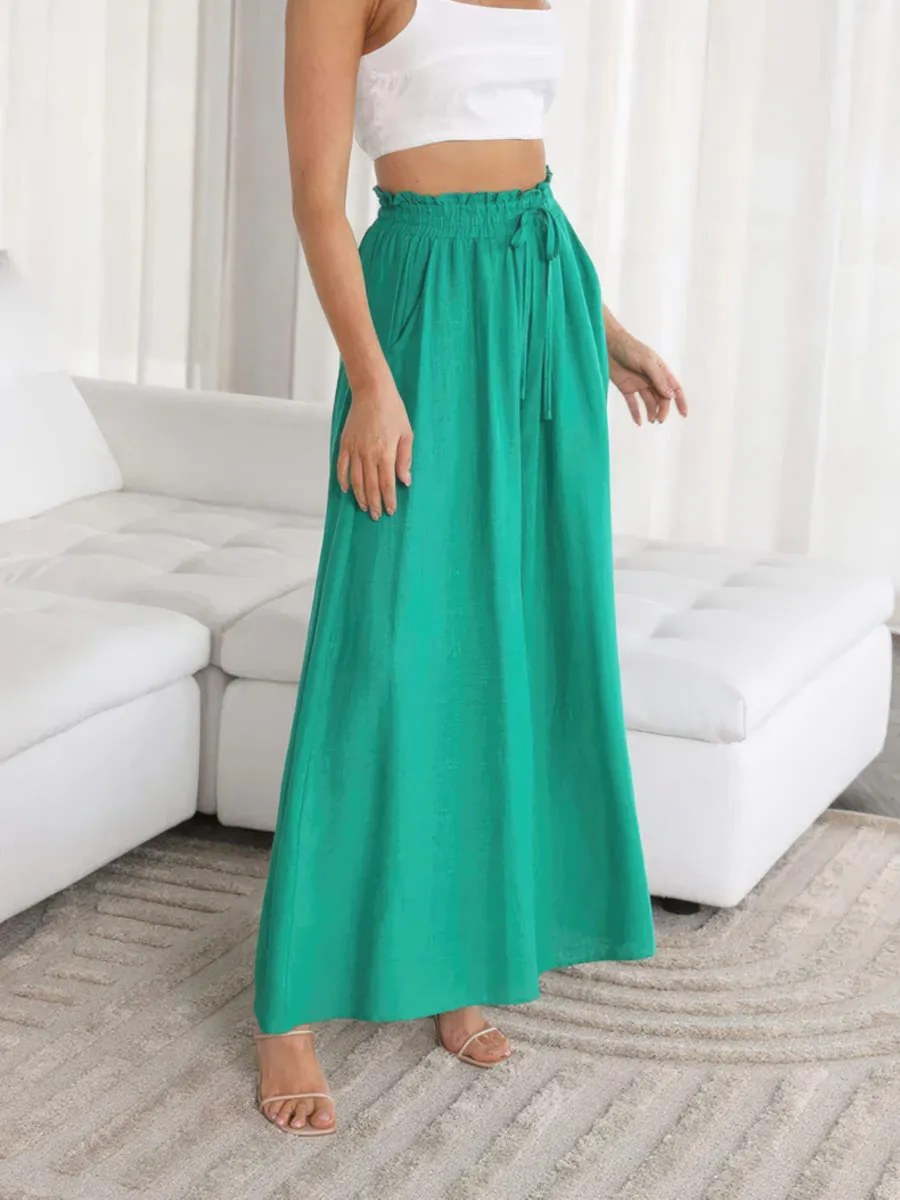 Casual wide leg trousers