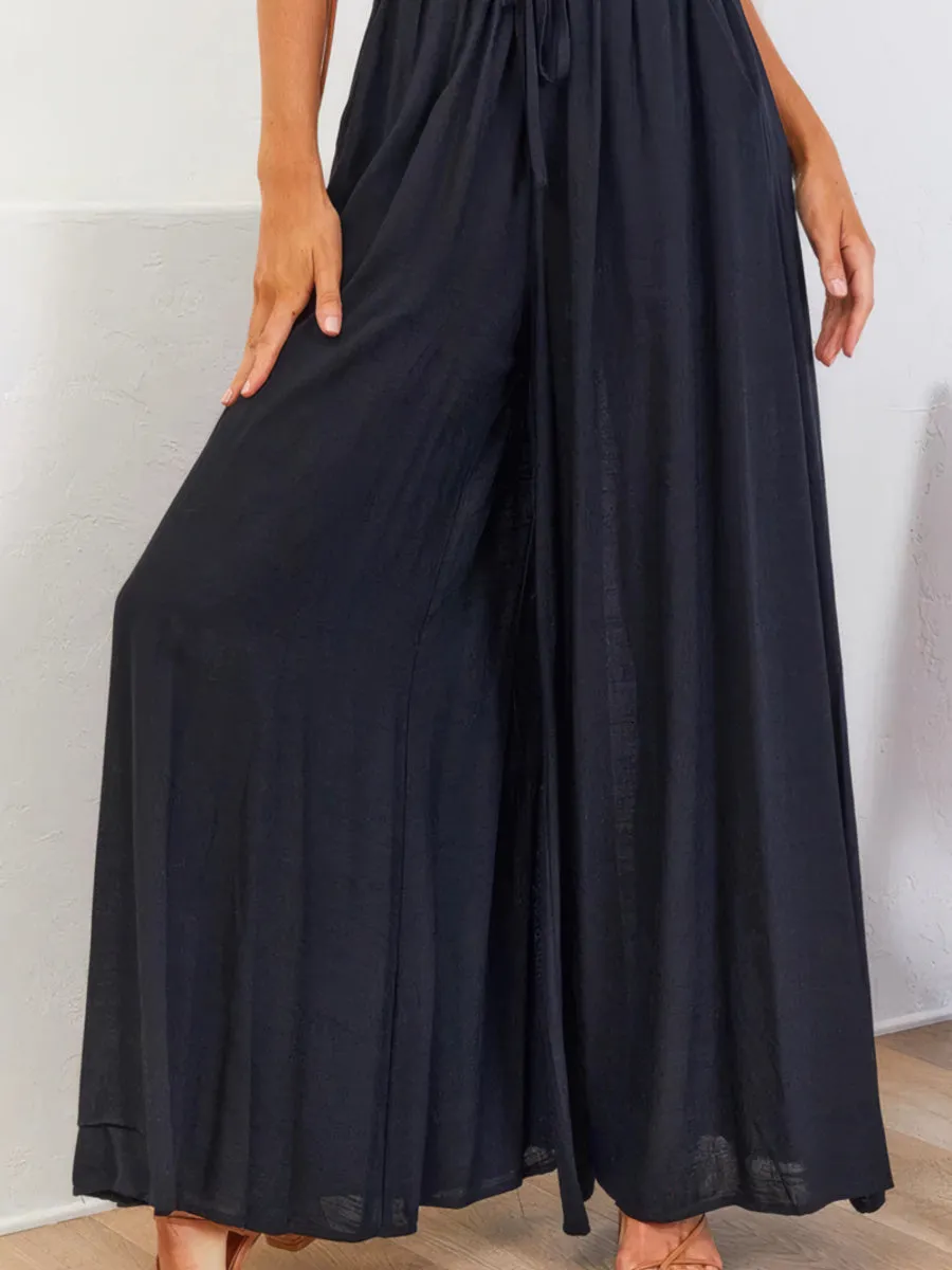 Casual wide leg trousers