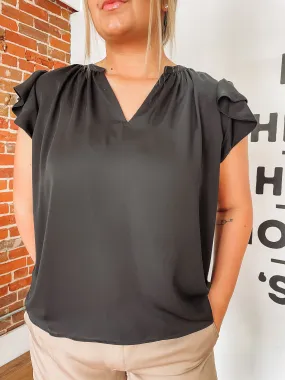 Classic Black Blouse