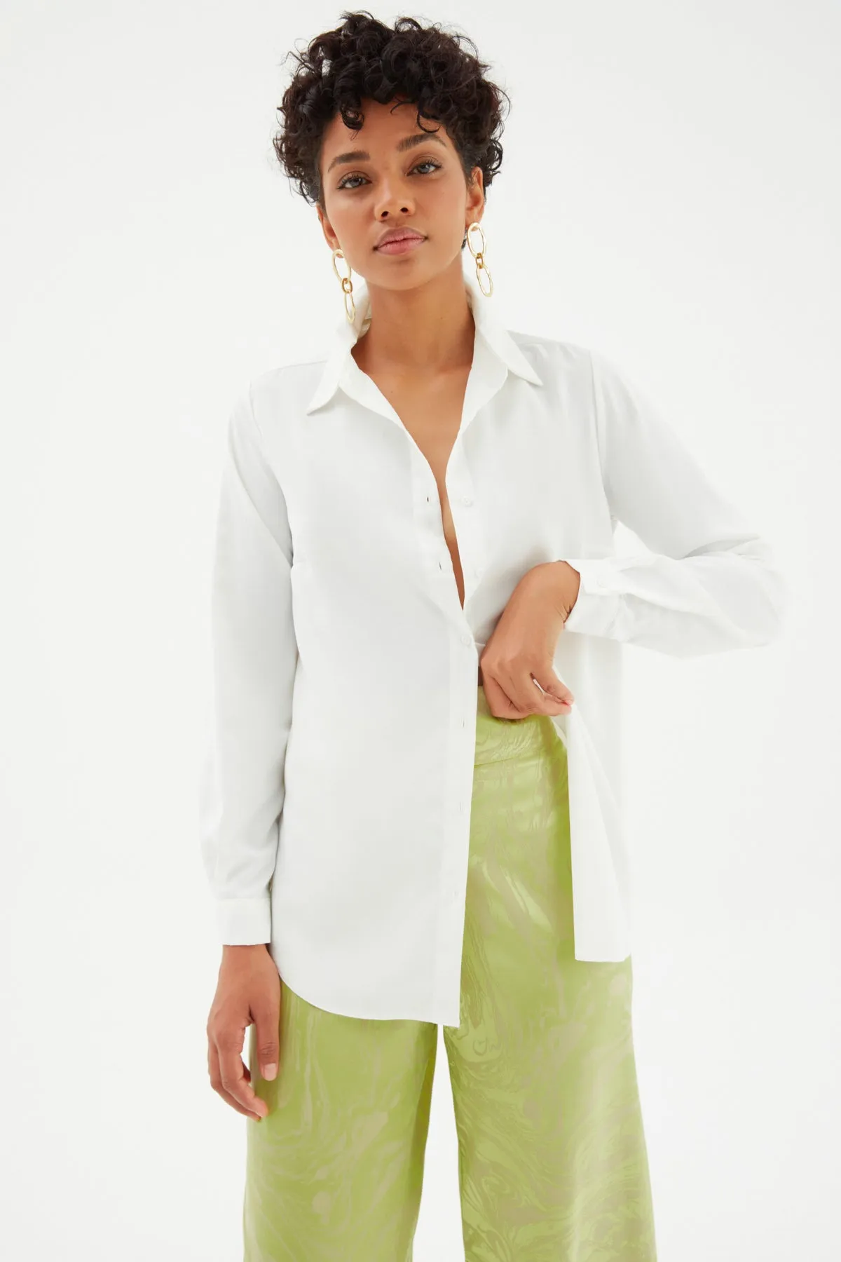 Classic Long Ecru Shirt