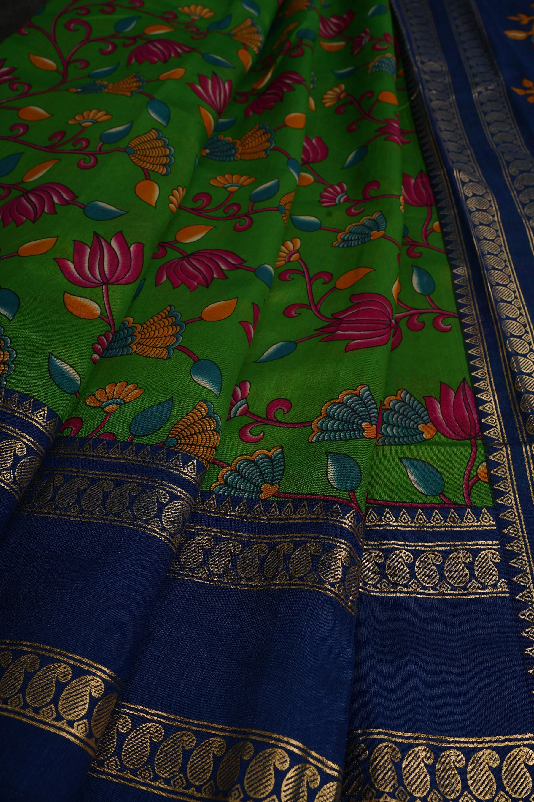 Classic Semi Chanderi Silk Saree & Vibrant Prints - Timeless Elegance