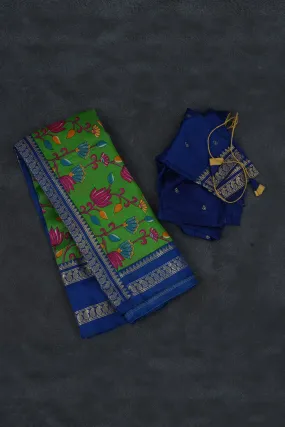 Classic Semi Chanderi Silk Saree & Vibrant Prints - Timeless Elegance