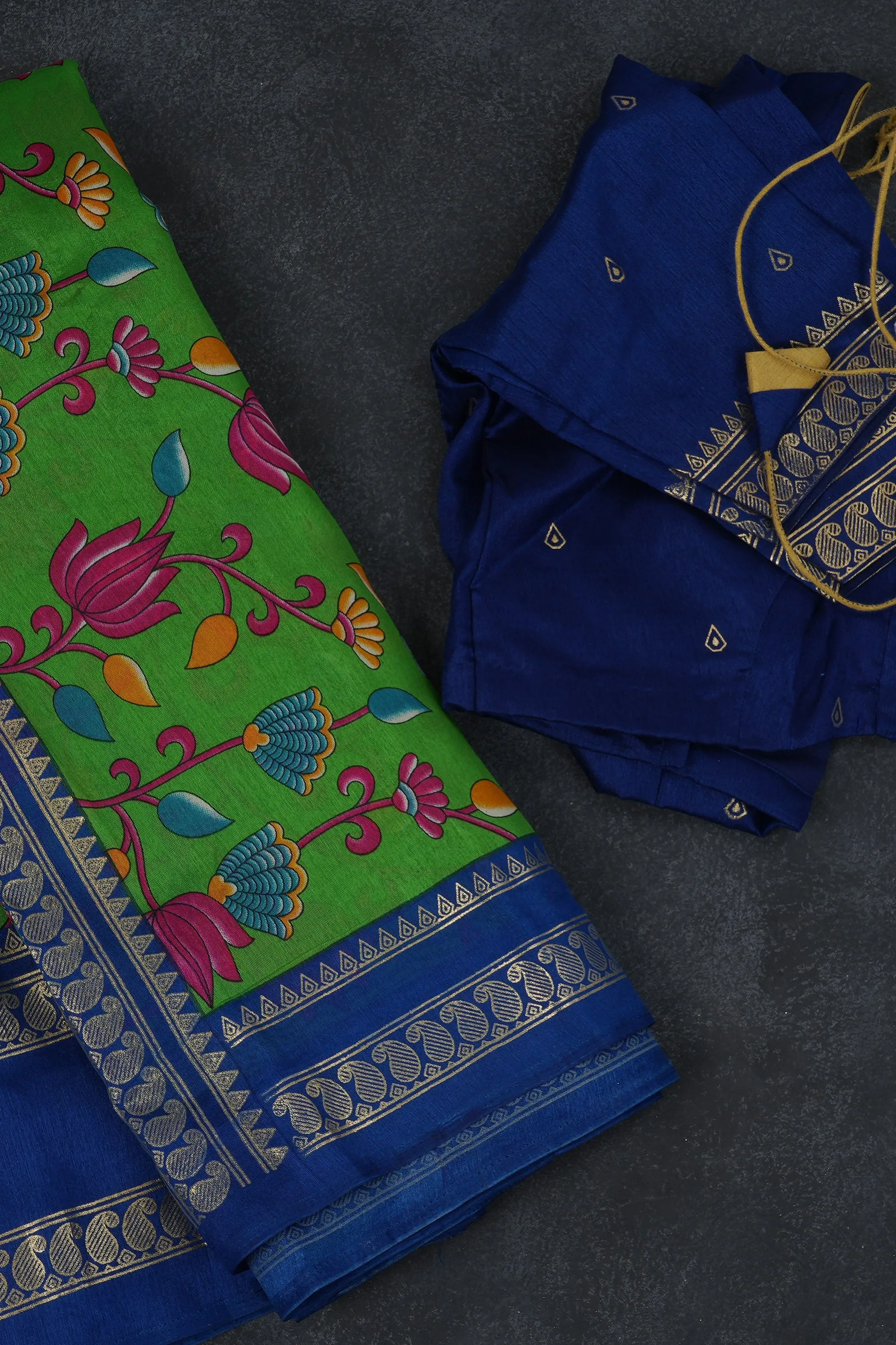 Classic Semi Chanderi Silk Saree & Vibrant Prints - Timeless Elegance