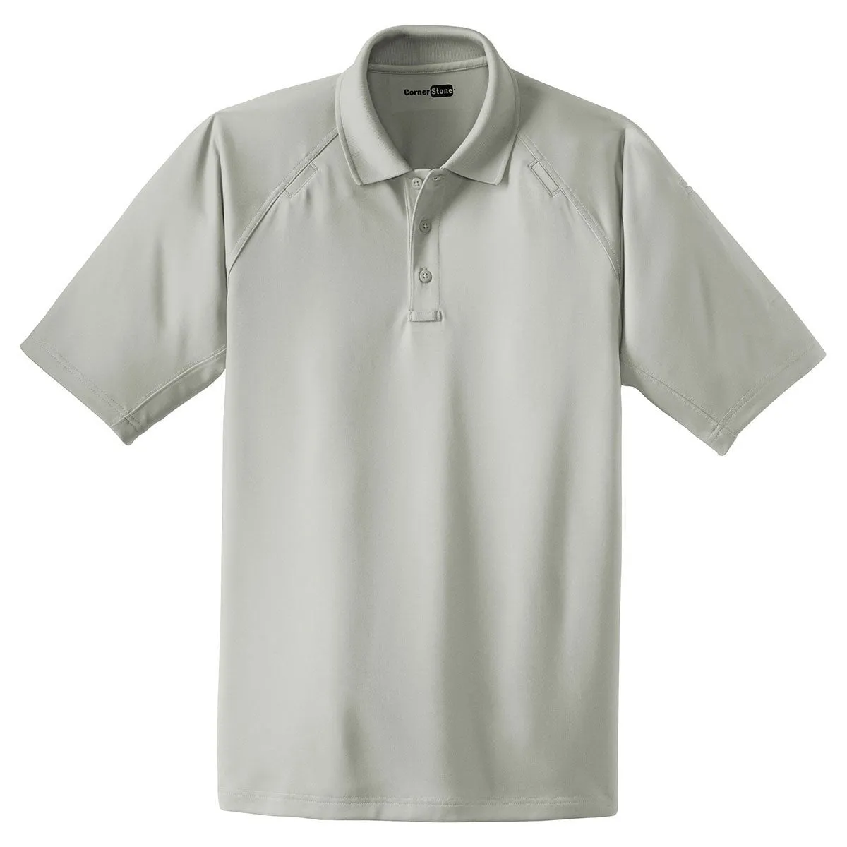 CornerStone Men's Light Grey Tall Select Snag-Proof Tactical Polo