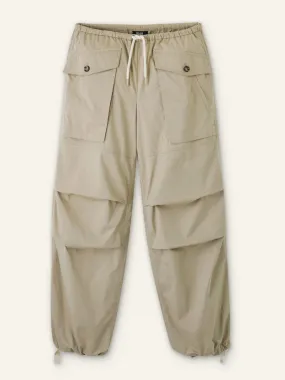 Cotton parachute trousers