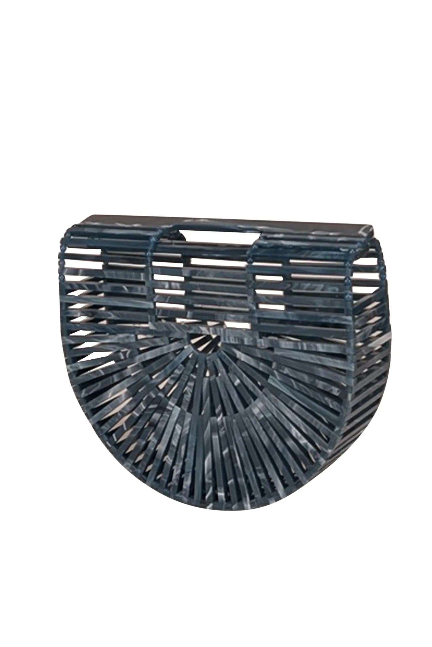 Cult Gaia - Blue Marbled Acrylic Ark Mini Bag