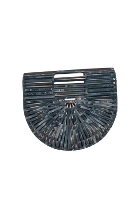 Cult Gaia - Blue Marbled Acrylic Ark Mini Bag