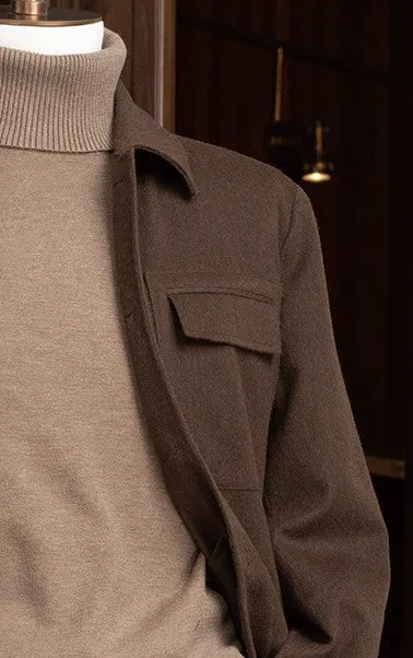 Earthy Brown Jacket & Cargo-Style Trousers