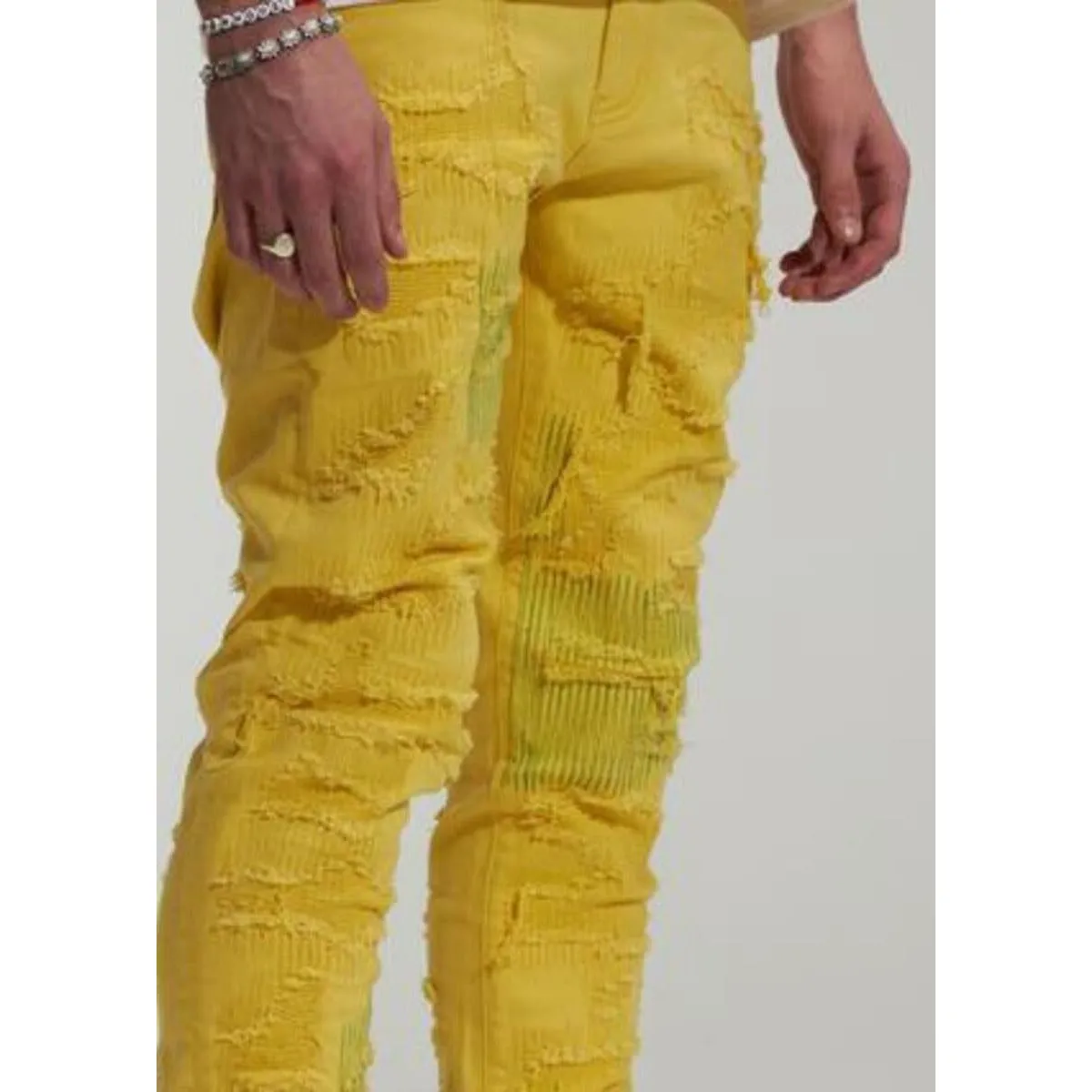 Embellish Marvin Yellow Denim Jeans (EMBSP222-119)